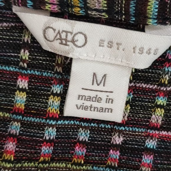 Rainbow ZigZag Shoulder Tie Dress - Picture 4 of 4